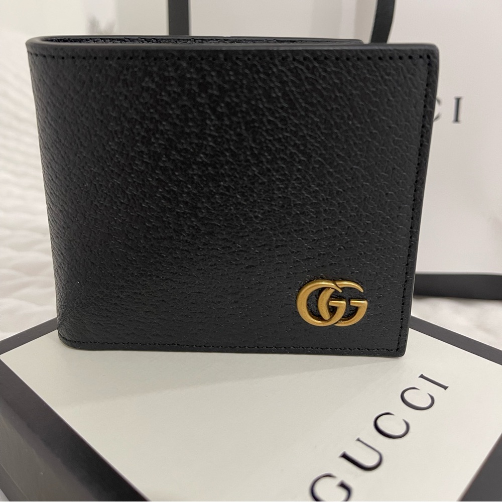 GG MARMONT LEATHER BI-FOLD WALLET